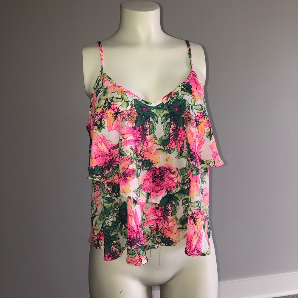 ASTR floral tiered tank